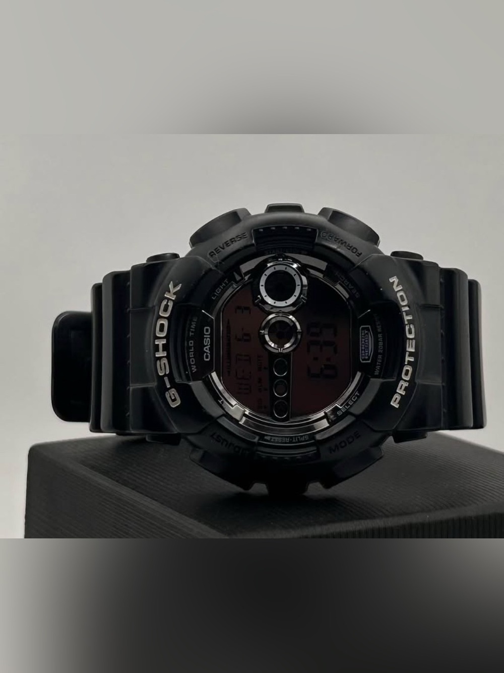 Casio G-Shock GD-100BW Black Watch Case And Strap Digital Quartz 51mm Watch